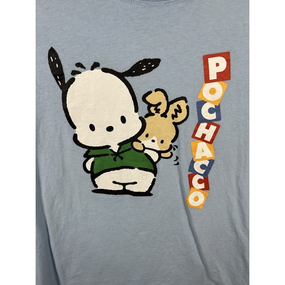 Pochacco Graphic T Shirt Womens Small Blue Sanrio Cute Cartoon Tee - Picture 2 of 6
